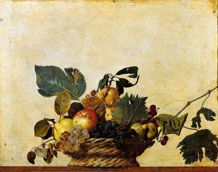 CARAVAGGIO, La fiscella o La canestra di frutta